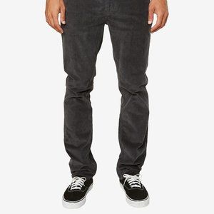 O'NEILL Men's 36/32 Black Slim Fit Adams Cordoroy Pant